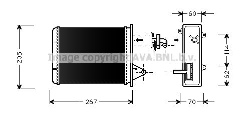 AVA QUALITY COOLING Soojusvaheti,salongiküte FT6089